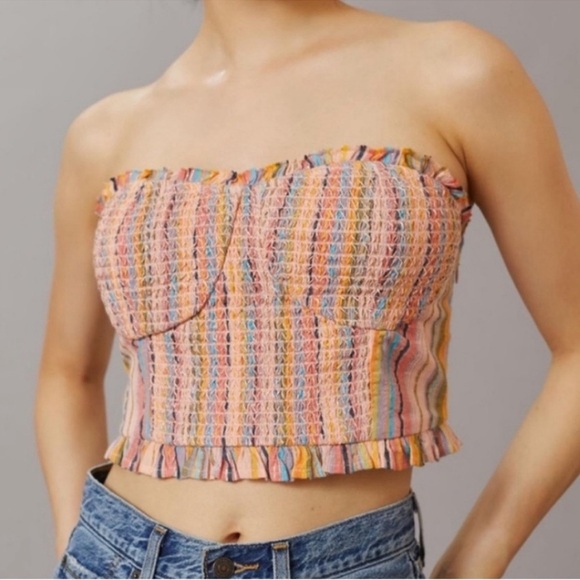 Anthropologie Pilcro Bustier Strapless Top - Picture 1 of 4